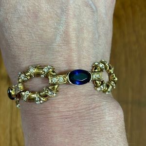 Jackie Kennedy Gold and Sapphire Bracelet Reproduction